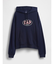 GAP（ギャップ）の「ヴィンテージソフト フレンチテリー オーバーサイズ GAPロゴ クロップドパーカー（パーカー）」