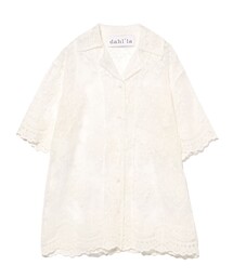dahl'ia / チュールレース オーガンジー シャツ
