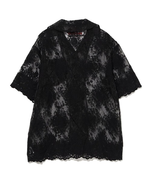 fennica（フェニカ）の「dahl'ia / チュールレース オーガンジー シャツ（シャツ/ブラウス・レディース・ホワイト/ブラック・ONE SIZE）」の11枚目の写真