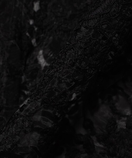 fennica（フェニカ）の「dahl'ia / チュールレース オーガンジー シャツ（シャツ/ブラウス・レディース・ホワイト/ブラック・ONE SIZE）」の12枚目の写真