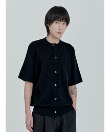 INEXCIS（イネクシス）の「ラウンドボタンニット (ブラック)（ニット/セーター）」