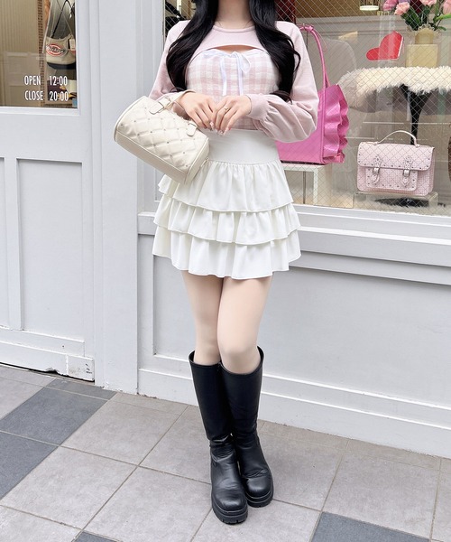 INGNI(イング)の「フリルミニスカパン/A(スカート・レディース・ブラック/オフホワイト・FREE)」の20枚目の写真