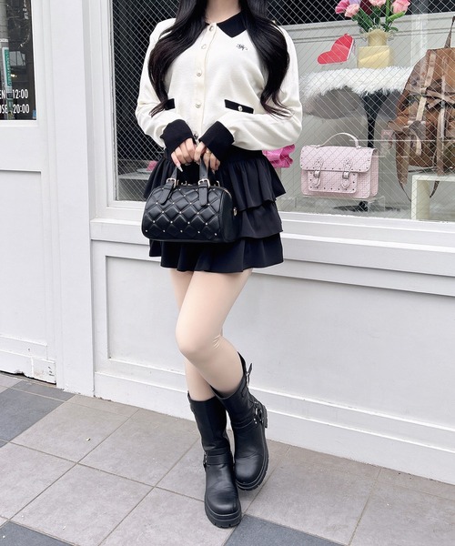 INGNI(イング)の「フリルミニスカパン/A(スカート・レディース・ブラック/オフホワイト・FREE)」の19枚目の写真