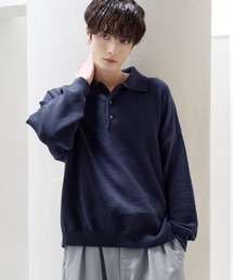 【マシンウォッシャブル】シルキータッチもちもちポロニット