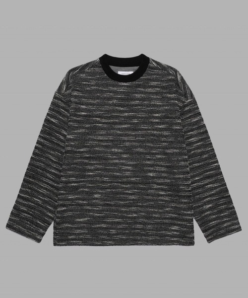 ALAND（エーランド）の「MAISON MINED／MIXED ブークレニット（ニット/セーター・メンズ・ブラック・MEDIUM）」の10枚目の写真