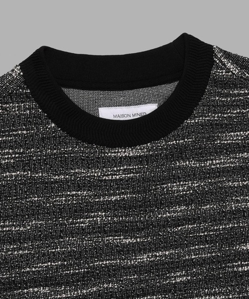 ALAND（エーランド）の「MAISON MINED／MIXED ブークレニット（ニット/セーター・メンズ・ブラック・MEDIUM）」の12枚目の写真