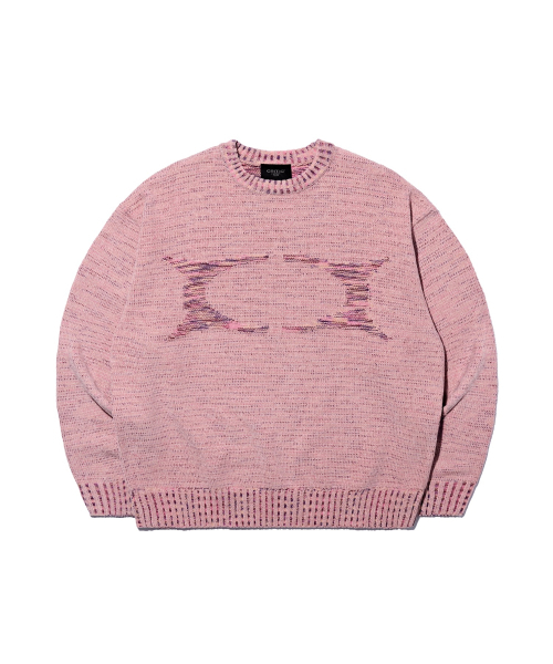 Contrast Knit Sweater — розовый