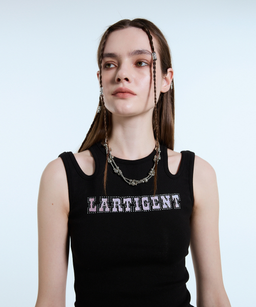 LARTIGENT(ラーティゼン)の「L11 CUTOUT SLEEVELESS(BLACK)(Tシャツ/カットソー・レディース・その他・FREE)」の4枚目の写真