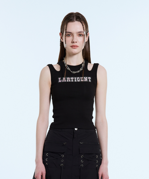 LARTIGENT(ラーティゼン)の「L11 CUTOUT SLEEVELESS(BLACK)(Tシャツ/カットソー・レディース・その他・FREE)」の5枚目の写真
