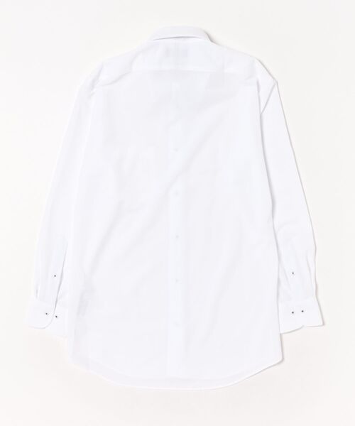 TAKA-Q（タカキュー）の「ワイシャツ メンズ ストレッチ 吸水速乾 ノンアイロン ボタンダウン 長袖 ビジネス ドレス NEWスタンダードフィット（ビジネスシャツ・メンズ・ホワイト・首回り41cm-裄丈82cm/首回り39cm-裄丈84cm/首回り39cm-裄丈80cm/首回り37cm-裄丈80cm/首回り45cm-裄丈86cm/首回り43cm-裄丈86cm/首回り43cm-裄丈82cm/首回り41cm-裄丈86cm）」の3枚目の写真