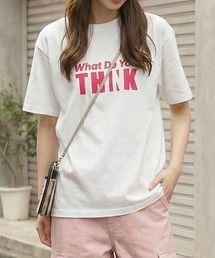メッセージロゴ プリントTシャツ