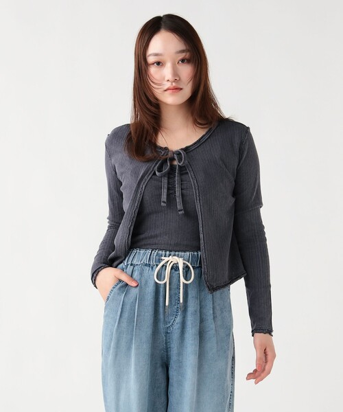 BEAMS HEART(ビームスハート)の「ヴィンテージ風 ツインカットソー(セットアイテム)(Tシャツ/カットソー・レディース・ピンク/ベージュ/チャコールグレー/ブラック系その他4/ブラウン系その他/レッド系その他2・FREE)」の3枚目の写真