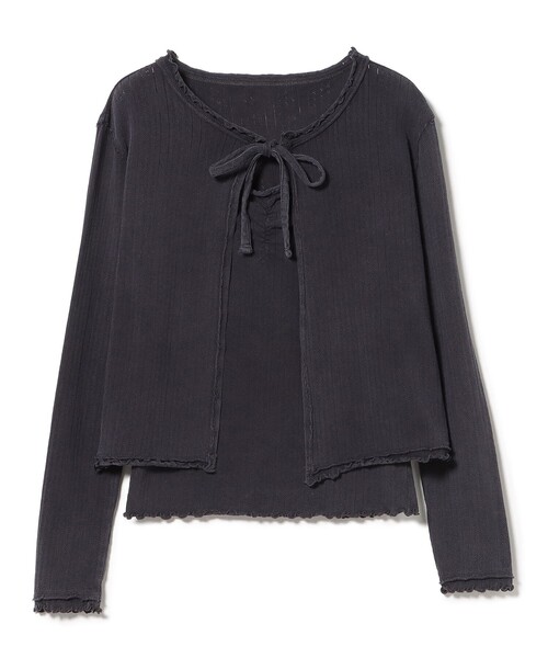 BEAMS HEART(ビームスハート)の「ヴィンテージ風 ツインカットソー(セットアイテム)(Tシャツ/カットソー・レディース・ピンク/ベージュ/チャコールグレー/ブラック系その他4/ブラウン系その他/レッド系その他2・FREE)」の2枚目の写真