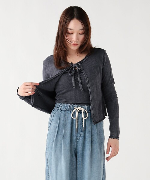 BEAMS HEART(ビームスハート)の「ヴィンテージ風 ツインカットソー(セットアイテム)(Tシャツ/カットソー・レディース・ピンク/ベージュ/チャコールグレー/ブラック系その他4/ブラウン系その他/レッド系その他2・FREE)」の9枚目の写真