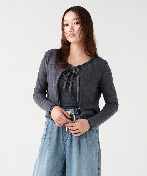 BEAMS HEART(ビームスハート)の「ヴィンテージ風 ツインカットソー(セットアイテム)(Tシャツ/カットソー・レディース・ピンク/ベージュ/チャコールグレー/ブラック系その他4/ブラウン系その他/レッド系その他2・FREE)」の10枚目の写真