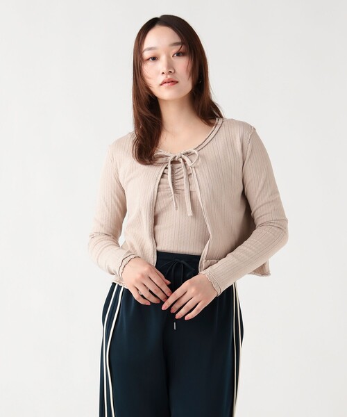 BEAMS HEART(ビームスハート)の「ヴィンテージ風 ツインカットソー(セットアイテム)(Tシャツ/カットソー・レディース・ピンク/ベージュ/チャコールグレー/ブラック系その他4/ブラウン系その他/レッド系その他2・FREE)」の14枚目の写真