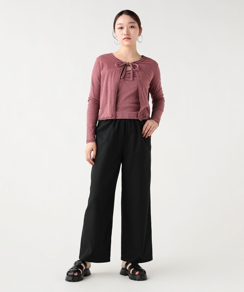 BEAMS HEART(ビームスハート)の「ヴィンテージ風 ツインカットソー(セットアイテム)(Tシャツ/カットソー・レディース・ピンク/ベージュ/チャコールグレー/ブラック系その他4/ブラウン系その他/レッド系その他2・FREE)」の15枚目の写真