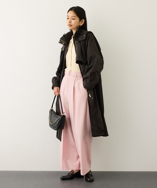 ROPE'（ロペ）の「撥水フーデッドドロストロング丈コート（マウンテンパーカー・レディース・ダークブラウン・FREE）」の11枚目の写真