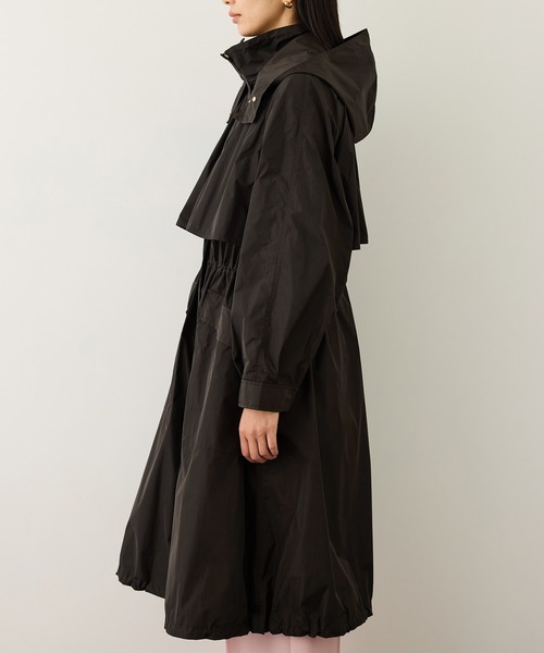 ROPE'（ロペ）の「撥水フーデッドドロストロング丈コート（マウンテンパーカー・レディース・ダークブラウン・FREE）」の14枚目の写真