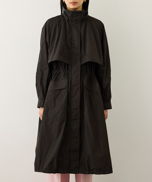 ROPE'（ロペ）の「撥水フーデッドドロストロング丈コート（マウンテンパーカー・レディース・ダークブラウン・FREE）」の22枚目の写真