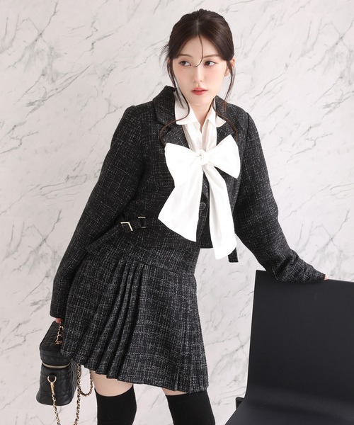 one after another NICE CLAUP（ワンアフターアナザーナイスクラップ）の「〈取り外し可能〉ボウタイリボンブラウス（シャツ/ブラウス・レディース・ピンク/オフホワイト/サックスブルー・FREE）」の6枚目の写真