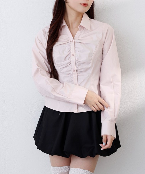 one after another NICE CLAUP（ワンアフターアナザーナイスクラップ）の「〈取り外し可能〉ボウタイリボンブラウス（シャツ/ブラウス・レディース・ピンク/オフホワイト/サックスブルー・FREE）」の19枚目の写真