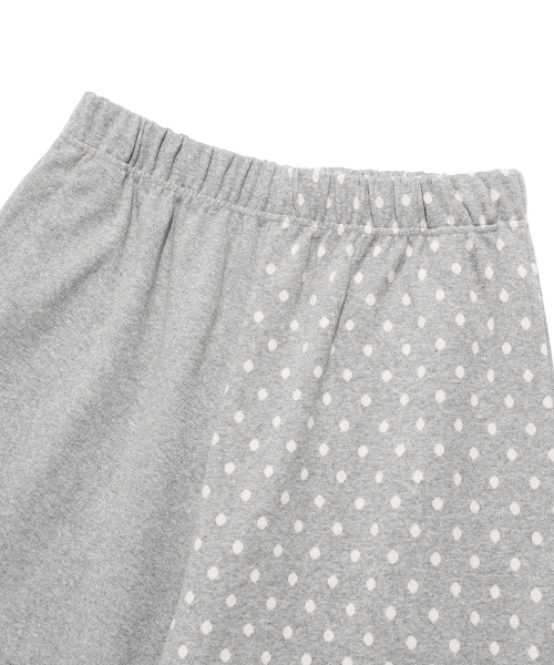 ISTKUNST（イストクンスト）の「DOT COMBI PANTS_GREY(IK2FFFPA01A)（スウェットパンツ・レディース・グレー・FREE）」の2枚目の写真
