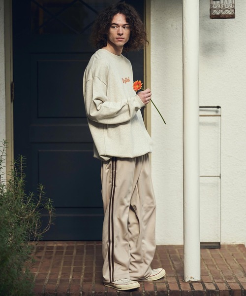 UN-FILLED(アンフィルド)の「mp14524- GARBERA EMB TRACK PANTS トラックパンツ(SDUF-2608)(その他パンツ・メンズ・グレー系その他/ベージュ系その他/ブラック×ホワイト・XL/L/M)」の9枚目の写真