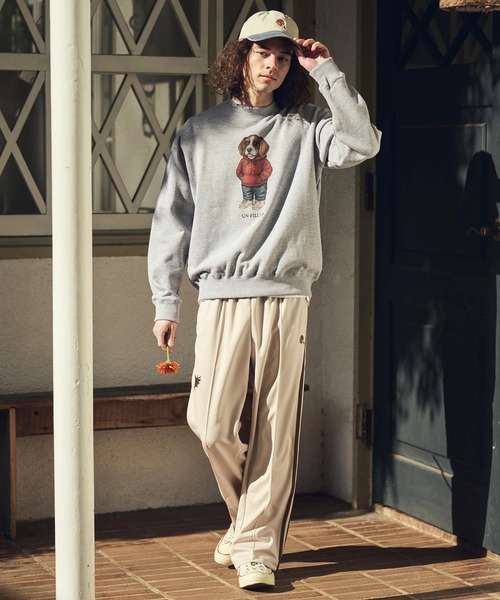 UN-FILLED(アンフィルド)の「mp14524- GARBERA EMB TRACK PANTS トラックパンツ(SDUF-2608)(その他パンツ・メンズ・グレー系その他/ベージュ系その他/ブラック×ホワイト・XL/L/M)」の10枚目の写真