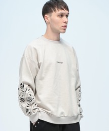 Naive magic（ナイーブマジック）の「NAIVE MAGIC (ナイーブマジック) 袖刺繍 ストレッチ スウェット トレーナー（スウェット）」