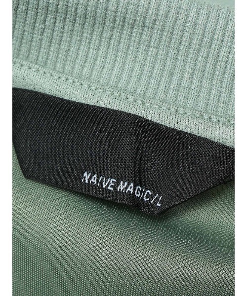 Naive magic（ナイーブマジック）の「NAIVE MAGIC (ナイーブマジック) 袖刺繍 ストレッチ スウェット トレーナー メンズ レディース きれいめ（スウェット・メンズ・グリーン/ブラック/ブルー/グレー・M/LL/L）」の18枚目の写真
