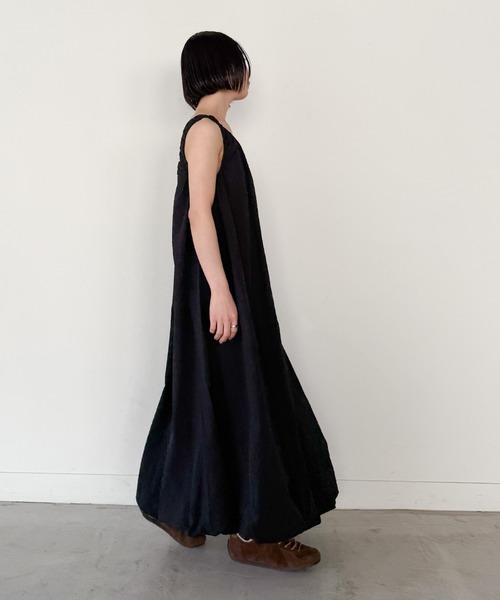 select MOCA by son(セレクトモカバイソン)の「サッカーチェックバルーンワンピース【by SON】(ワンピース・レディース・グレイッシュベージュ/ブラック・FREE)」の9枚目の写真