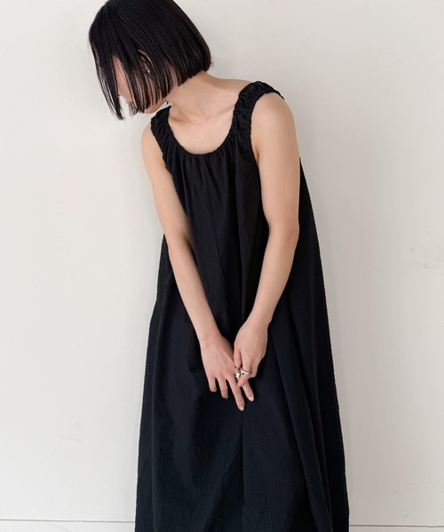 select MOCA by son(セレクトモカバイソン)の「サッカーチェックバルーンワンピース【by SON】(ワンピース・レディース・グレイッシュベージュ/ブラック・FREE)」の11枚目の写真