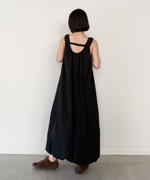select MOCA by son(セレクトモカバイソン)の「サッカーチェックバルーンワンピース【by SON】(ワンピース・レディース・グレイッシュベージュ/ブラック・FREE)」の7枚目の写真