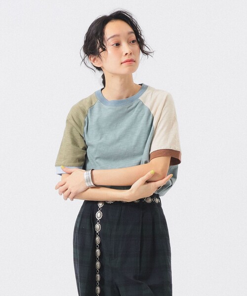 BEAMS BOY(ビームスボーイ)の「スラブ ジャージー クレイジー ショートスリーブ(Tシャツ/カットソー・レディース・グレー/ブラウン・1/2)」の6枚目の写真