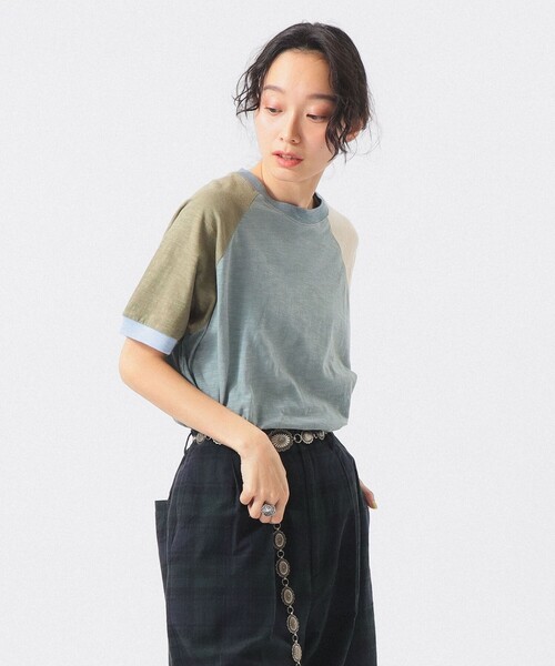 BEAMS BOY(ビームスボーイ)の「スラブ ジャージー クレイジー ショートスリーブ(Tシャツ/カットソー・レディース・グレー/ブラウン・1/2)」の7枚目の写真