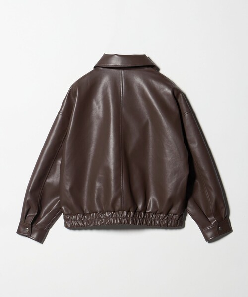 A DAY IN THE LIFE UNITED ARROWS(アデイインザライフユナイテッドアローズ)の「レザーライク A2ブルゾン <A DAY IN THE LIFE>(ブルゾン・レディース・ダークグレー/ダークブラウン/ブラック・FREE)」の19枚目の写真