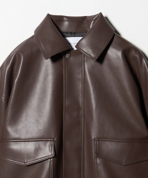 A DAY IN THE LIFE UNITED ARROWS(アデイインザライフユナイテッドアローズ)の「レザーライク A2ブルゾン <A DAY IN THE LIFE>(ブルゾン・レディース・ダークグレー/ダークブラウン/ブラック・FREE)」の20枚目の写真