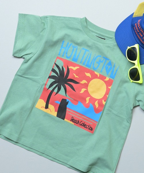 Life Support Products(ライフサポートプロダクツ)の「【プチプラ】サーフプリントTシャツ(Tシャツ/カットソー・キッズ・レッド/ピンク/オフホワイト/ブルー/ブラウン/カーキ/チャコール/マスタード/ベージュ/ダークブルー・130/150/140/100/95/90/80/120/110)」の5枚目の写真