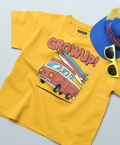 Life Support Products(ライフサポートプロダクツ)の「【プチプラ】サーフプリントTシャツ(Tシャツ/カットソー・キッズ・レッド/ピンク/オフホワイト/ブルー/ブラウン/カーキ/チャコール/マスタード/ベージュ/ダークブルー・130/150/140/100/95/90/80/120/110)」の8枚目の写真