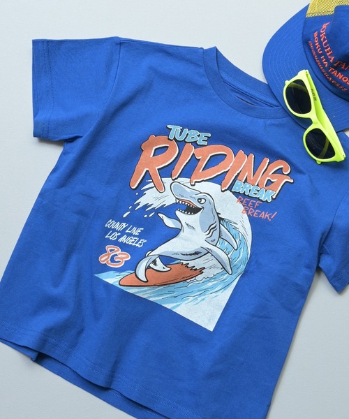 Life Support Products(ライフサポートプロダクツ)の「【プチプラ】サーフプリントTシャツ(Tシャツ/カットソー・キッズ・レッド/ピンク/オフホワイト/ブルー/ブラウン/カーキ/チャコール/マスタード/ベージュ/ダークブルー・130/150/140/100/95/90/80/120/110)」の15枚目の写真