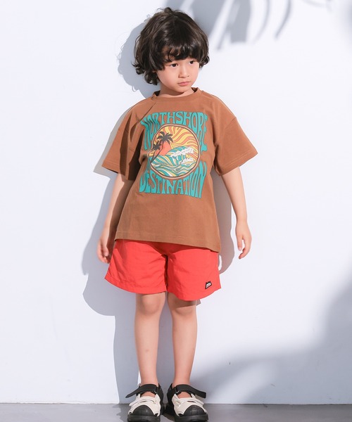 Life Support Products(ライフサポートプロダクツ)の「【プチプラ】サーフプリントTシャツ(Tシャツ/カットソー・キッズ・レッド/ピンク/オフホワイト/ブルー/ブラウン/カーキ/チャコール/マスタード/ベージュ/ダークブルー・130/150/140/100/95/90/80/120/110)」の13枚目の写真