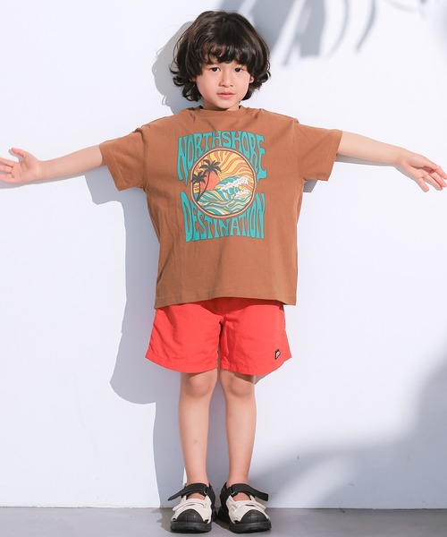 Life Support Products(ライフサポートプロダクツ)の「【プチプラ】サーフプリントTシャツ(Tシャツ/カットソー・キッズ・レッド/ピンク/オフホワイト/ブルー/ブラウン/カーキ/チャコール/マスタード/ベージュ/ダークブルー・130/150/140/100/95/90/80/120/110)」の14枚目の写真