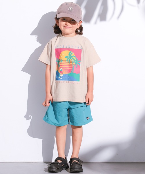 Life Support Products(ライフサポートプロダクツ)の「【プチプラ】サーフプリントTシャツ(Tシャツ/カットソー・キッズ・レッド/ピンク/オフホワイト/ブルー/ブラウン/カーキ/チャコール/マスタード/ベージュ/ダークブルー・130/150/140/100/95/90/80/120/110)」の22枚目の写真