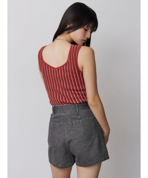 MURUA(ムルーア)の「【セットアップ対応】ウォッシュショートパンツ(その他パンツ・レディース・カーキ/グレー・2/1)」の3枚目の写真
