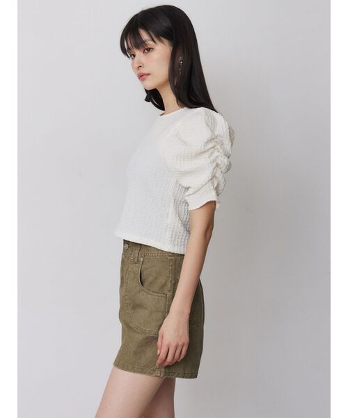 MURUA(ムルーア)の「【セットアップ対応】ウォッシュショートパンツ(その他パンツ・レディース・カーキ/グレー・2/1)」の6枚目の写真