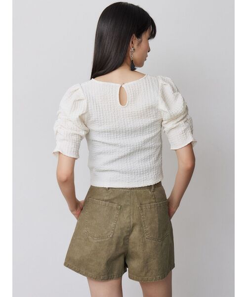 MURUA(ムルーア)の「【セットアップ対応】ウォッシュショートパンツ(その他パンツ・レディース・カーキ/グレー・2/1)」の7枚目の写真