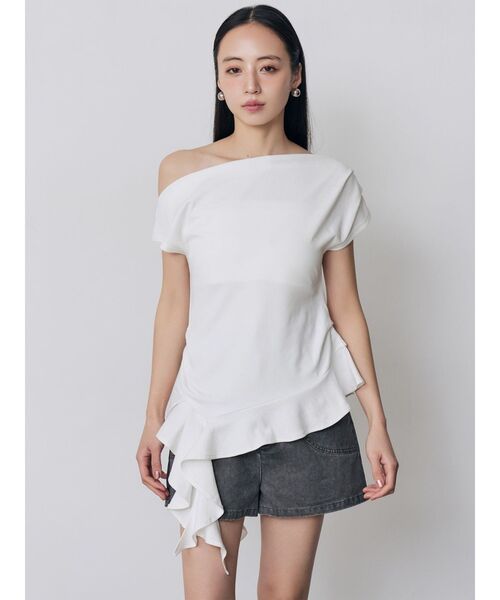 MURUA(ムルーア)の「【セットアップ対応】ウォッシュショートパンツ(その他パンツ・レディース・カーキ/グレー・2/1)」の11枚目の写真