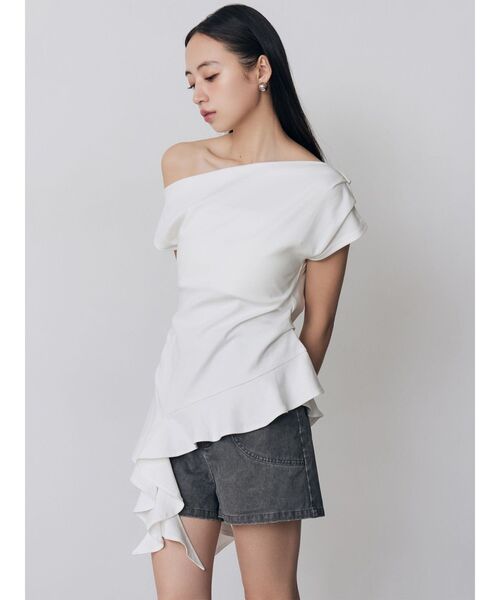 MURUA(ムルーア)の「【セットアップ対応】ウォッシュショートパンツ(その他パンツ・レディース・カーキ/グレー・2/1)」の12枚目の写真
