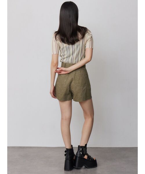 MURUA（ムルーア）の「【セットアップ対応】ウォッシュショートパンツ（その他パンツ・レディース・カーキ/グレー・2/1）」の12枚目の写真